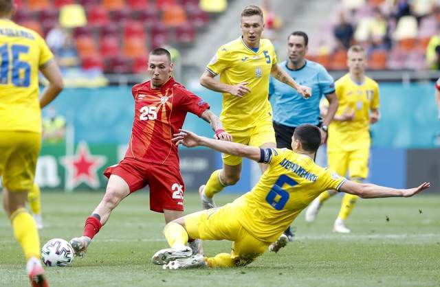 欧洲杯：乌克兰2-1险胜北马其顿取得开门红